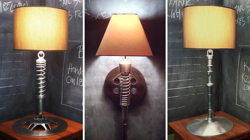 Illustration for article titled The Motorcycles That Died For These Lamps Made a Beautiful Sacrifice